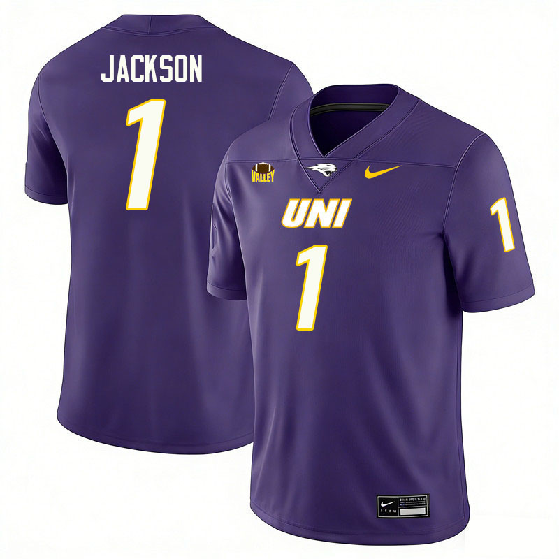 Northern Iowa Panthers #1 Bill Jackson College Football Jerseys,Uniforms-Purple